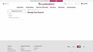 Manage Your Account - Buysubscriptions.com
