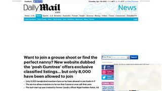 'Posh Gumtree' offers exclusive classified listings | Daily Mail Online