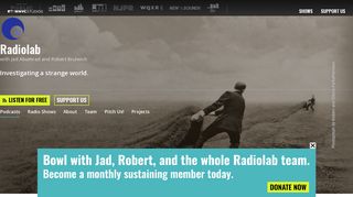 Radiolab: Radiolab users flatpage | WNYC Studios | Podcasts