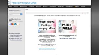 Patient Portal Choices - Radiology Regional Center