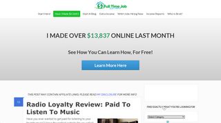 Radio Loyalty Review: Paid To Listen To Music | Full Time Job From ...