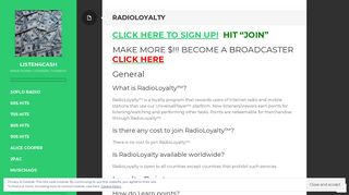 RadioLoyalty - WordPress.com
