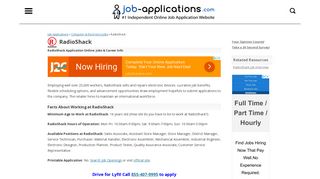 RadioShack Application, Jobs & Careers Online - Job-Applications.com
