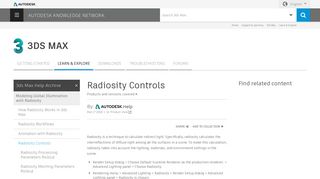 Radiosity Controls | 3ds Max 2019 | Autodesk Knowledge Network