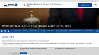 Guest Services | Spa, Wi-Fi and Parking | Radisson Blu Latvija Hotel ...