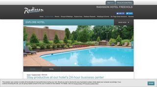 Freehold Hotel with Free Wi-Fi | Radisson Hotel - Services