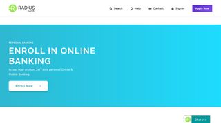 Enroll in Online Banking - Radius Bank