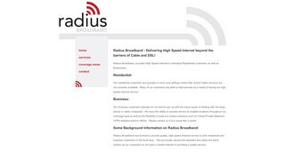 Radius Broadband - High Speed Internet
