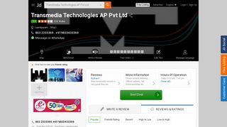 Transmedia Technologies AP Pvt Ltd, Laxmipuram - Internet Service ...
