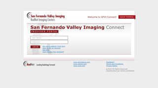San Fernando Valley Imaging Connect - Login - My Radiology Portal