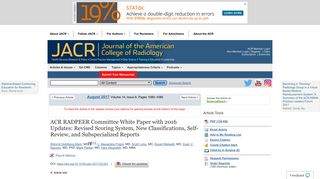 ACR RADPEER Committee White Paper with 2016 Updates: Revised ...