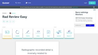 Rad Review Easy Flashcards | Quizlet