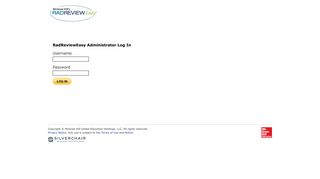 RadReviewEasy: Administrator Login - Legacy Stats Portal
