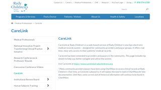 CareLink - Rady Children's Hospital-San Diego