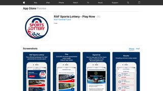 RAF Sports Lottery - Play Now on the App Store - iTunes - Apple