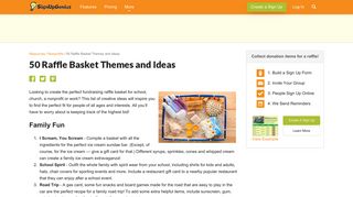 50 Raffle Basket Themes and Ideas - Sign Up Genius