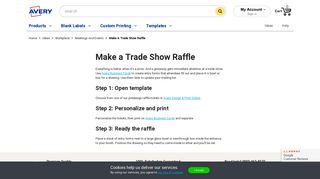 Make a Trade Show Raffle | Avery.com
