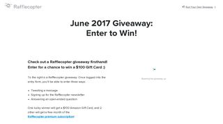 Giveaway - Enter to Win | Rafflecopter :)