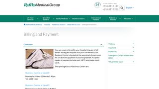 Billing and Payment - Raffles Medical Group