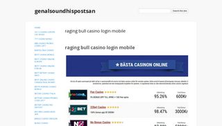 raging bull casino login mobile - genalsoundhispostsan - Google Sites