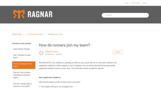How do runners join my team? – Ragnar Relay