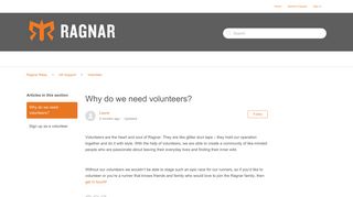 Why do we need volunteers? – Ragnar Relay