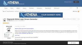 Ragnarok Online Login Screen Generator - Client Releases - rAthena