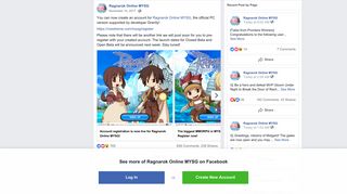 You can now create an account for... - Ragnarok Online MYSG ...