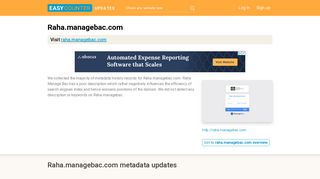 Raha Manage Bac (Raha.managebac.com) - ManageBac | Login
