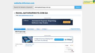 rahal.qatarairways.com.qa at Website Informer. Rahal. Visit Rahal ...