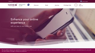 Mobile app and site | Qatar Airways