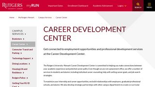 Career Development Center | Rutgers MyRun
