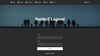RaiderZ - Log in or Sign up - RaiderZ Legend