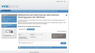 ELBA-internet - VKB-Bank