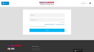 Create an individual agent login instead. - Rail Europe