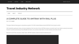 A complete Guide to AMTRAK with Rail Plus - Travel Industry Network