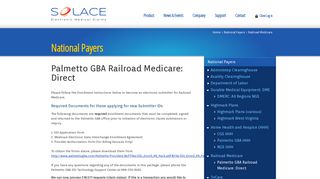 SolAce - Electronic Medical Claims - Palmetto GBA Railroad Medicare ...