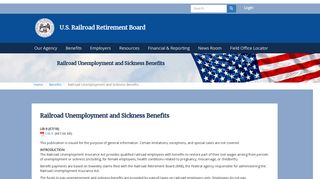 Railroad Unemployment and Sickness Benefits | RRB.Gov