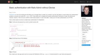 Basic authentication with Rails Admin without Devise