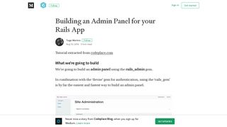 Building an Admin Panel for your Rails App – Codeplace Blog