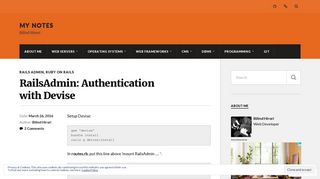 RailsAdmin: Authentication with Devise – My Notes - Bilind Hirori