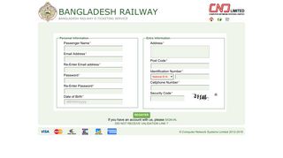 to Sign-up - Bangladesh Railway - Computer Network Systems Limited