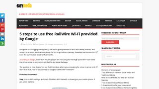 5 steps to use free RailWire Wi-Fi provided by Google -