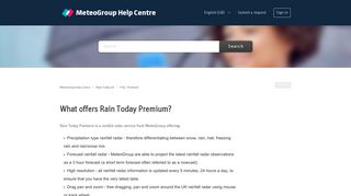 What offers Rain Today Premium? – MeteoGroup Help Centre
