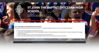 Parent Portal Access - St. John the Baptist Diocesan High School