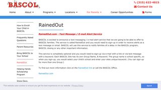 RainedOut Information - BASCOL