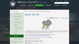 Rained Out Info | Bryan County