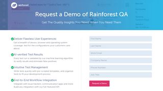 Request a Demo - Rainforest QA