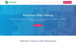 On-Demand Web Application Testing with Rainforest QA