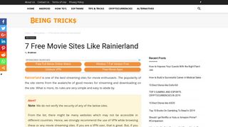 7 Free Movie Sites Like Rainierland - Being Tricks